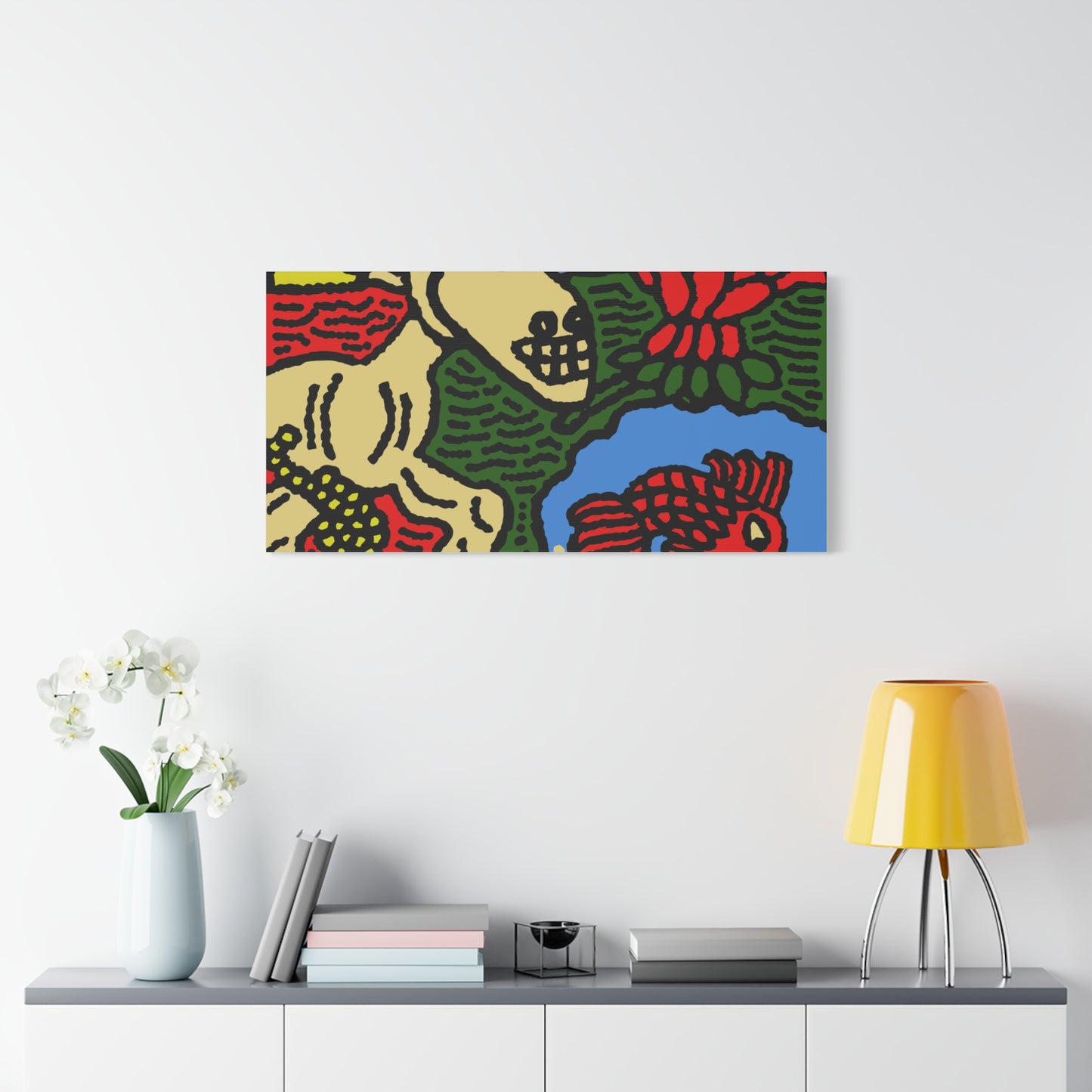 Galloping carefree through life Canvas (Large)
