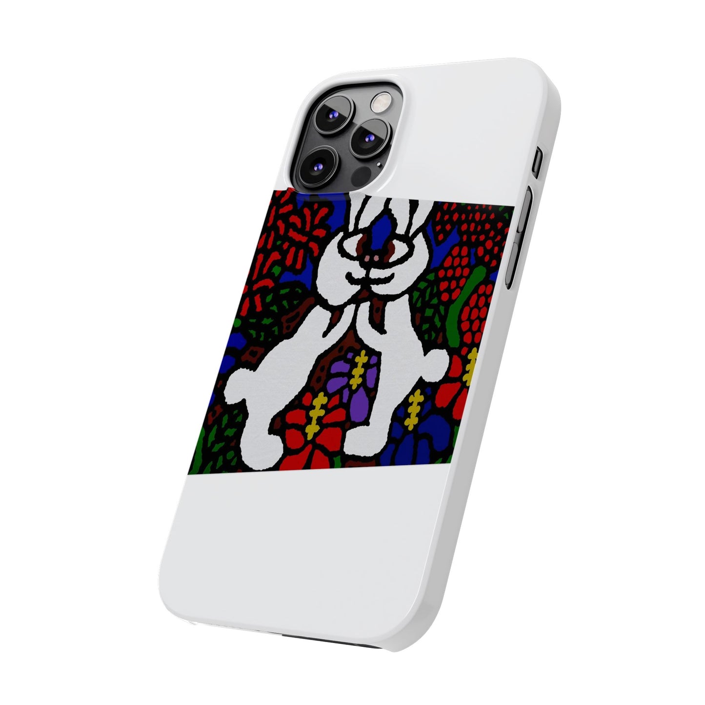 Bunnies in love Slim Phone Case