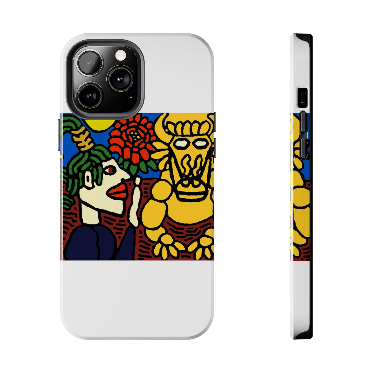 The warrior hailing the mighty golden dragon Tough Phone Case