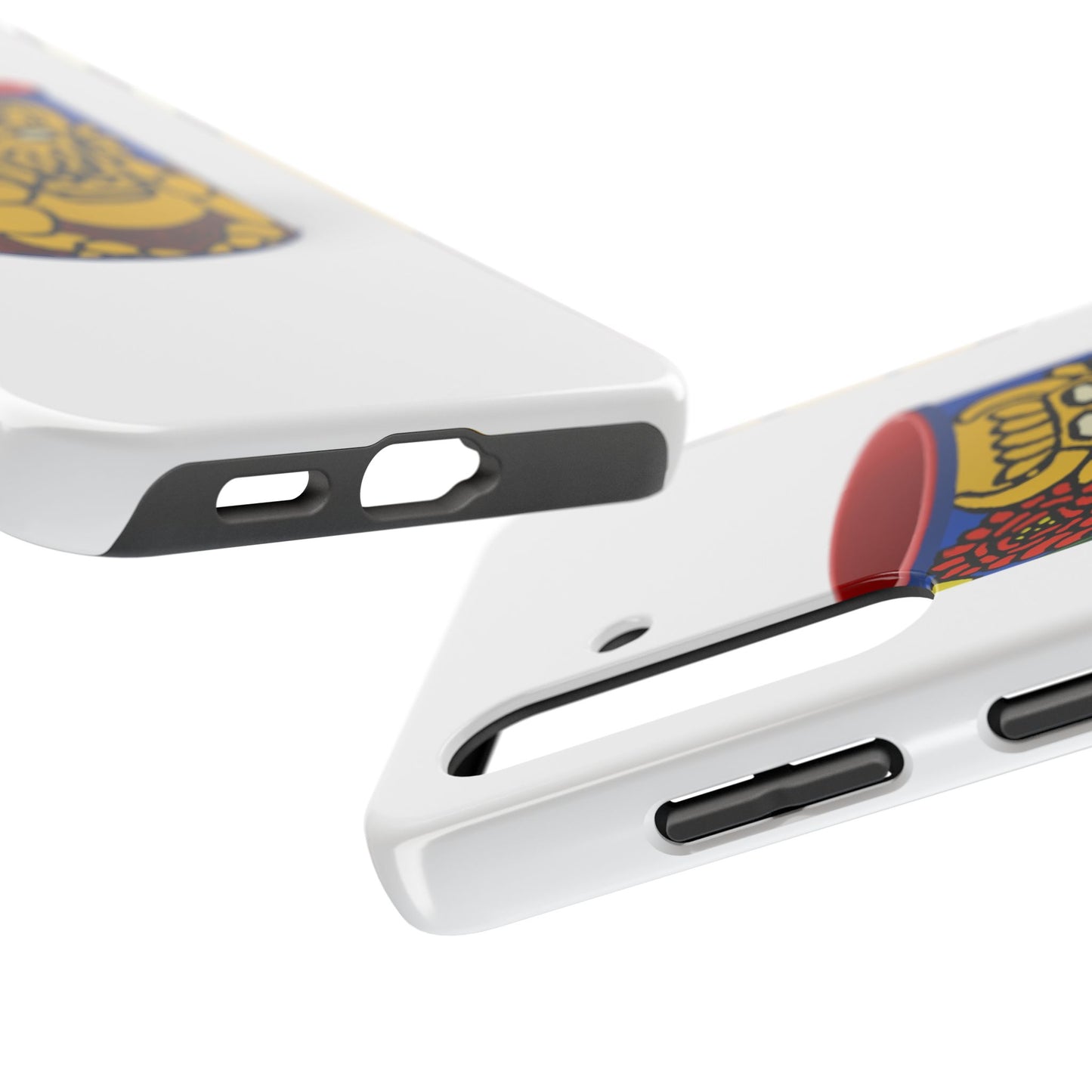 The warrior hailing the mighty golden dragon Tough Phone Case