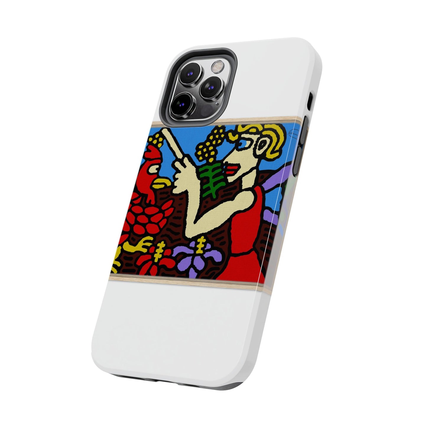 The hen gaining a blessing from a fairy Tough Phone Case