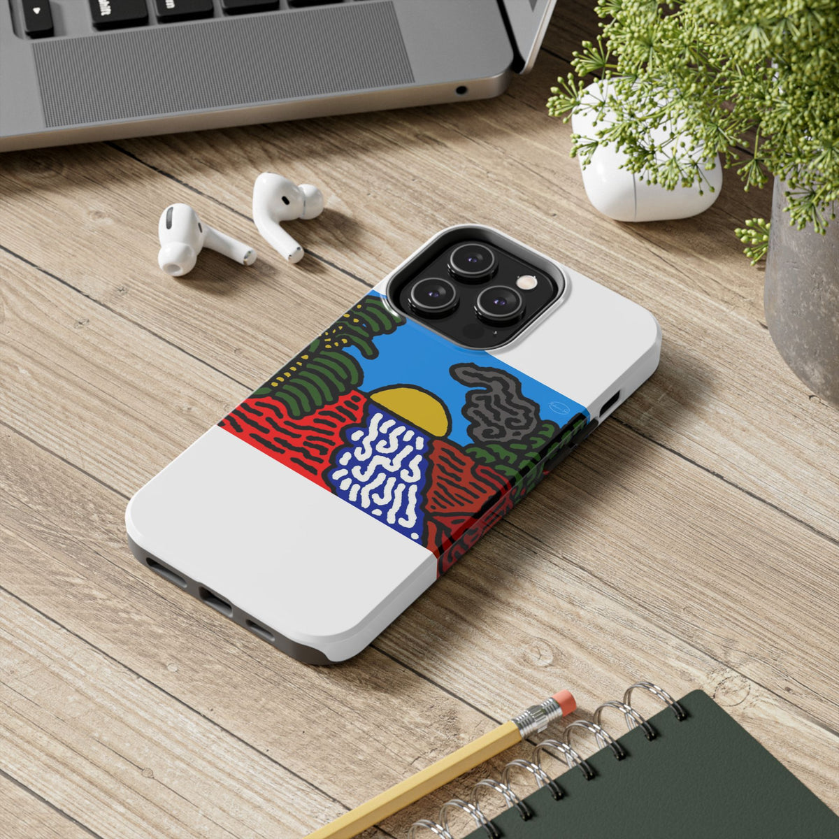 The river that joins the Australian wattle and Lebanese cedar tree in friendship Tough Phone Case