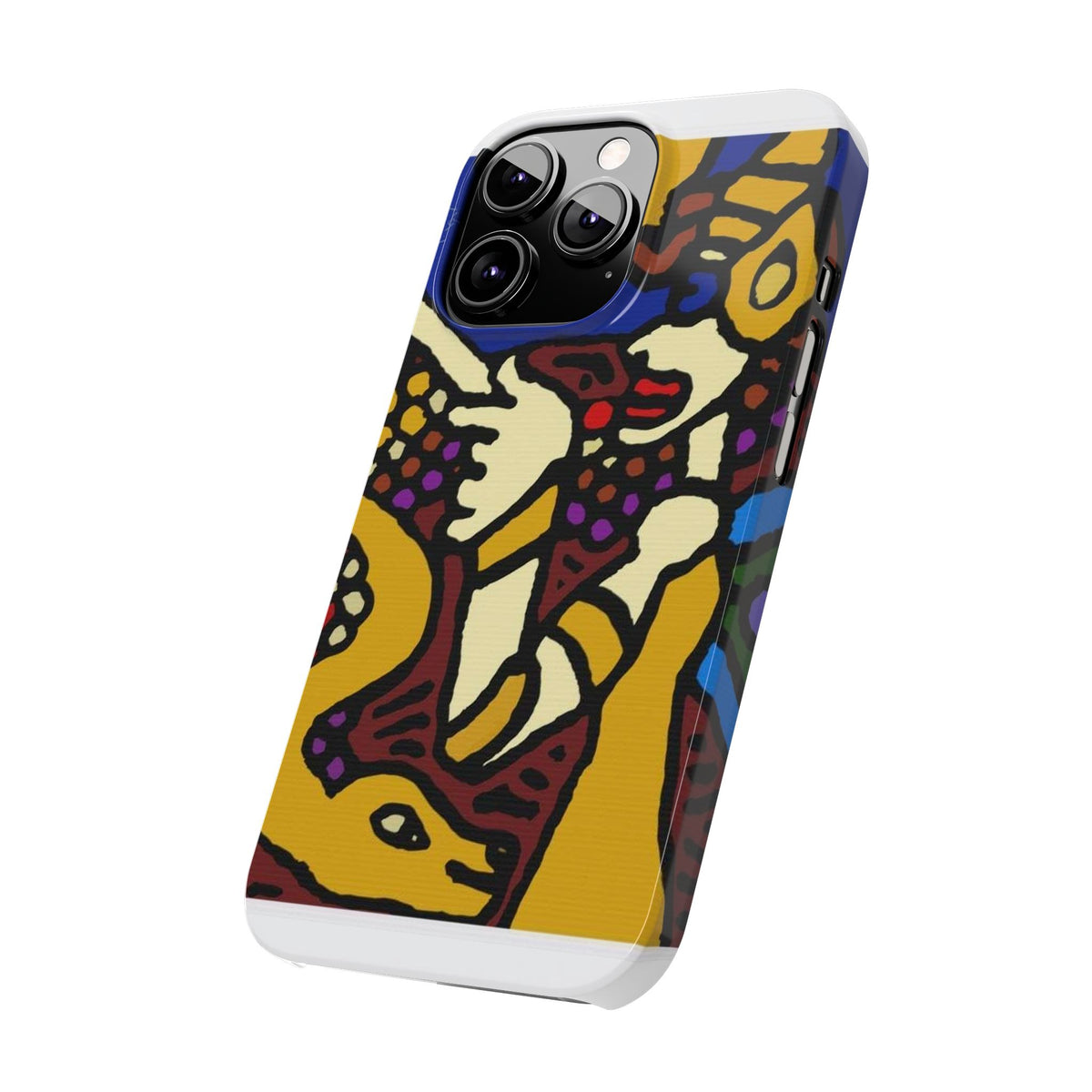The golden snake being blessed by the fairy Slim Phone Case