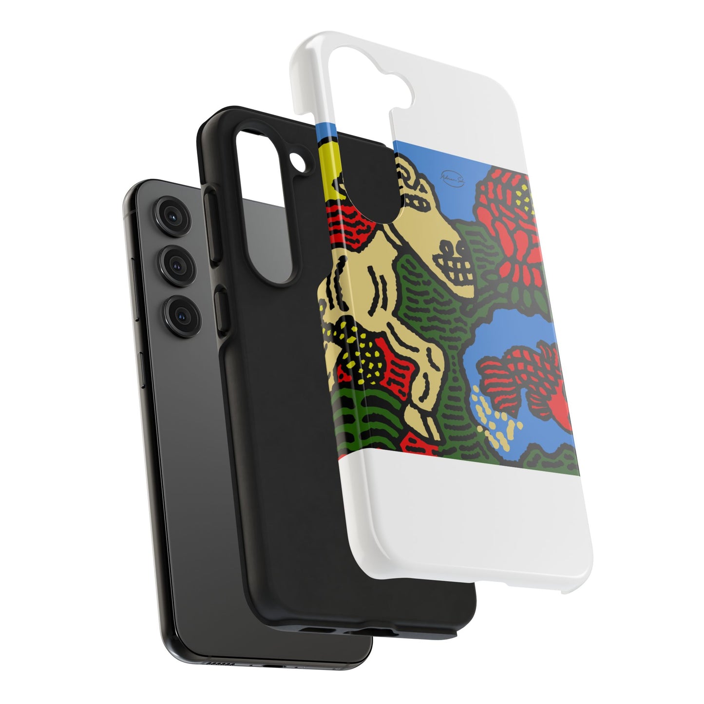 Galloping carefree through life Tough Phone Case