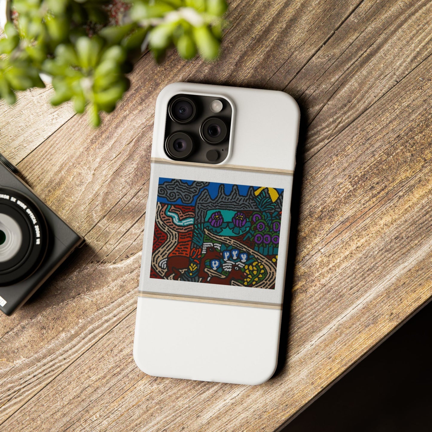 Road to a Sanctuary and Oasis Slim Phone Case