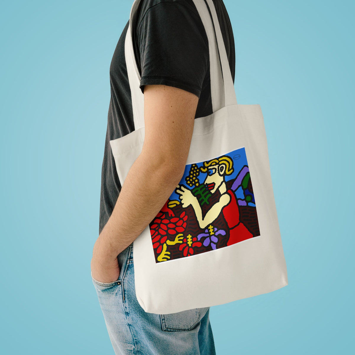 The hen gaining a blessing from a fairy Classic Tote Bag