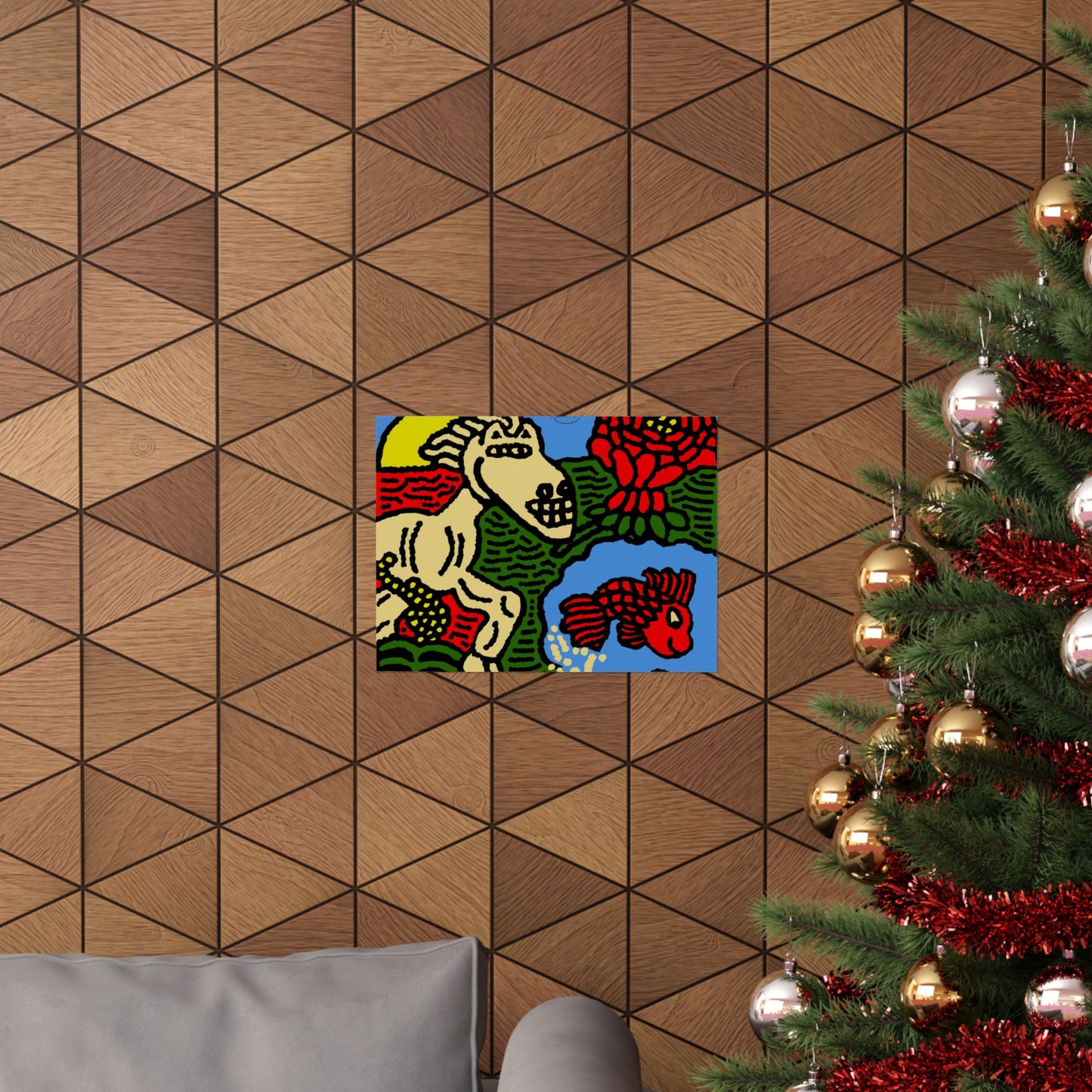 Galloping carefree through life Matte Poster Horizontal (Large)