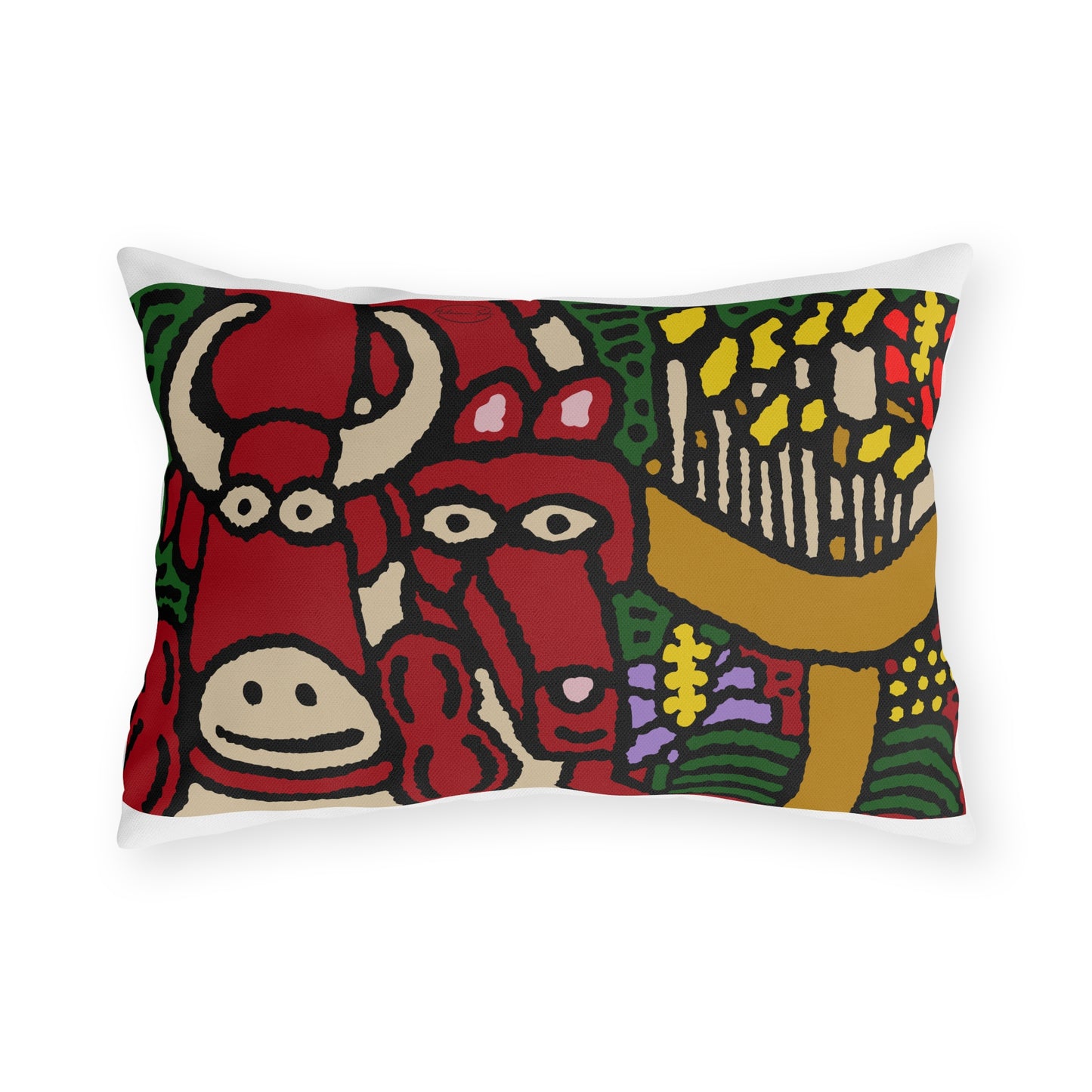 Going blessed by light together — Outdoor Pillow