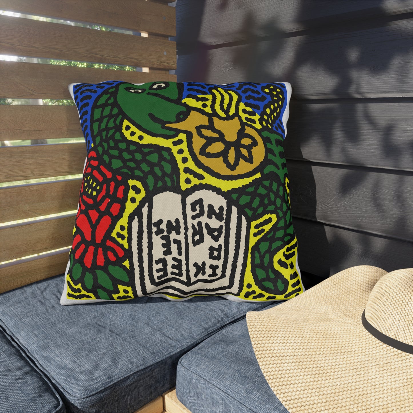 Shining a light on knowledge — Outdoor Pillow