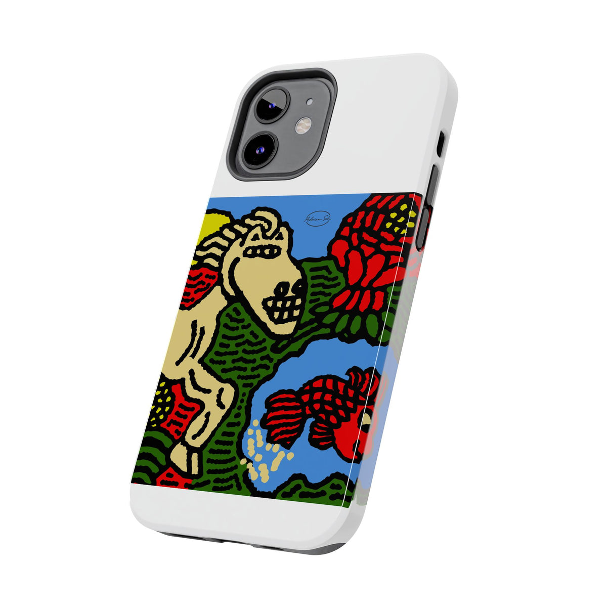 Galloping carefree through life Tough Phone Case
