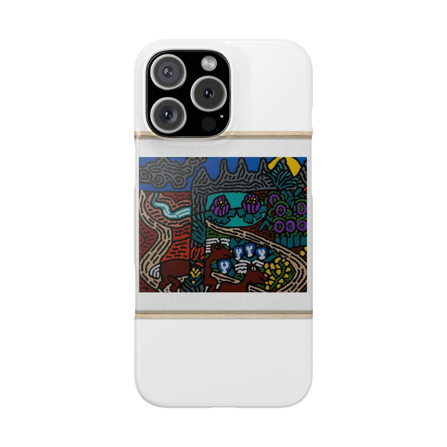 Road to a Sanctuary and Oasis Slim Phone Case