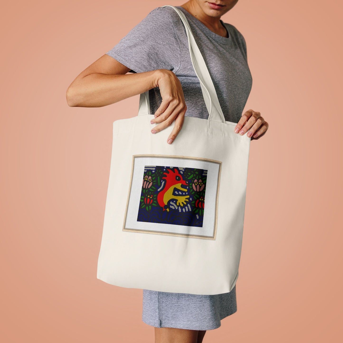 Breaking through the surface of a lotus pond Classic Tote Bag