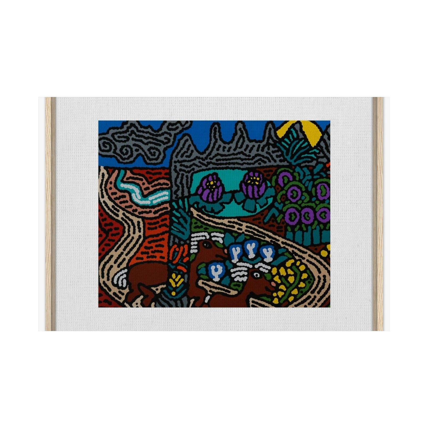 Road to a Sanctuary and Oasis Matte Poster Horizontal (Small)