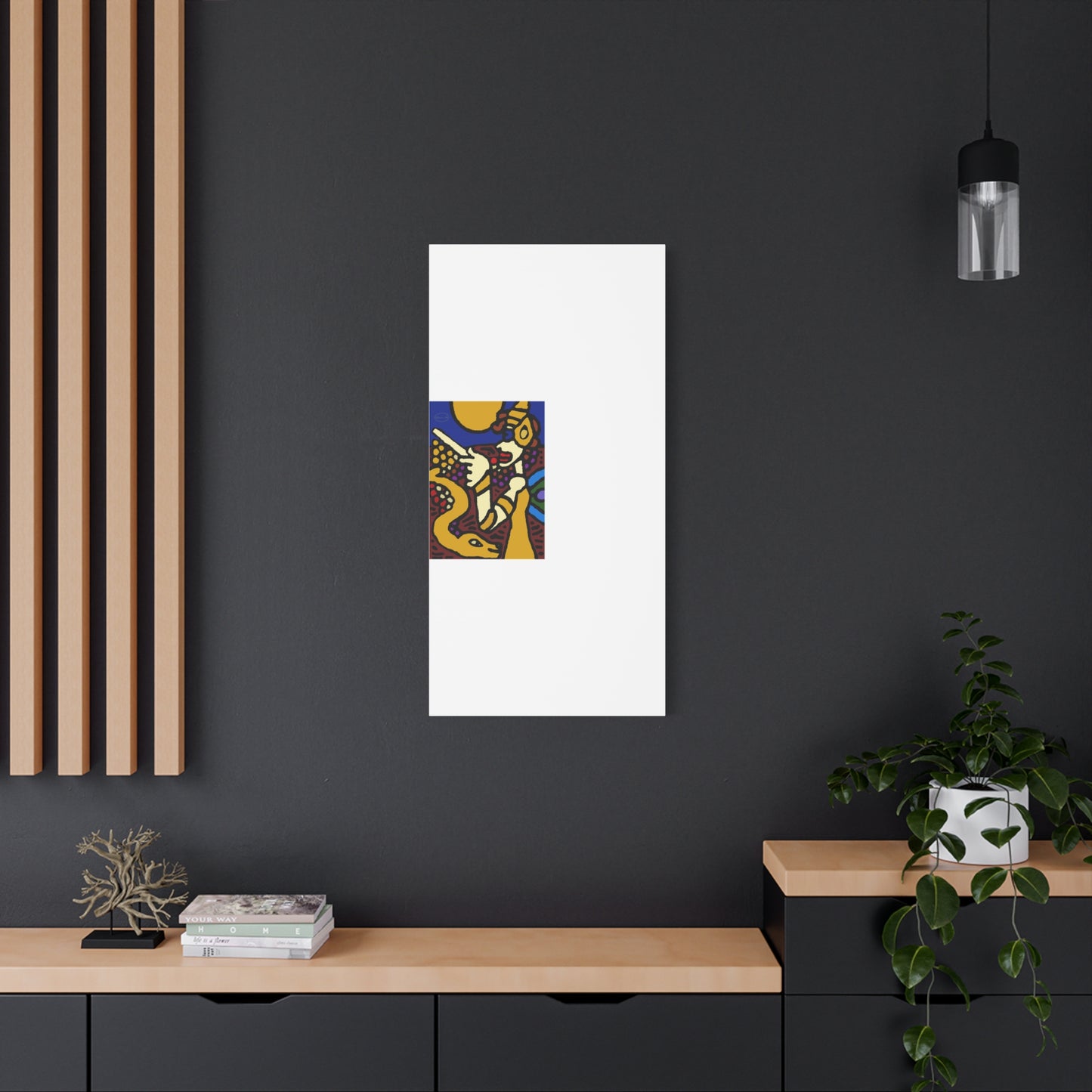 The golden snake being blessed by the fairy Canvas (Large)