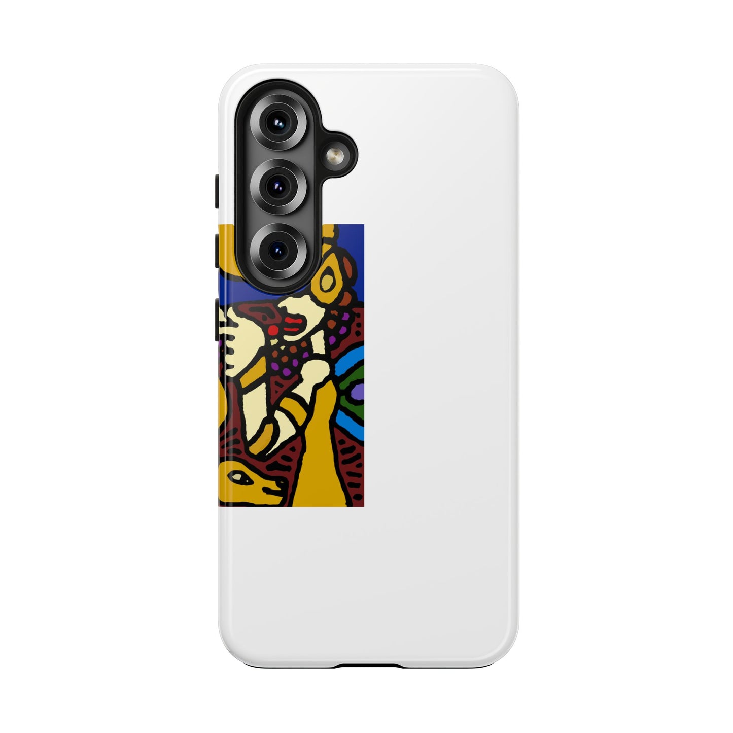 The golden snake being blessed by the fairy Tough Phone Case