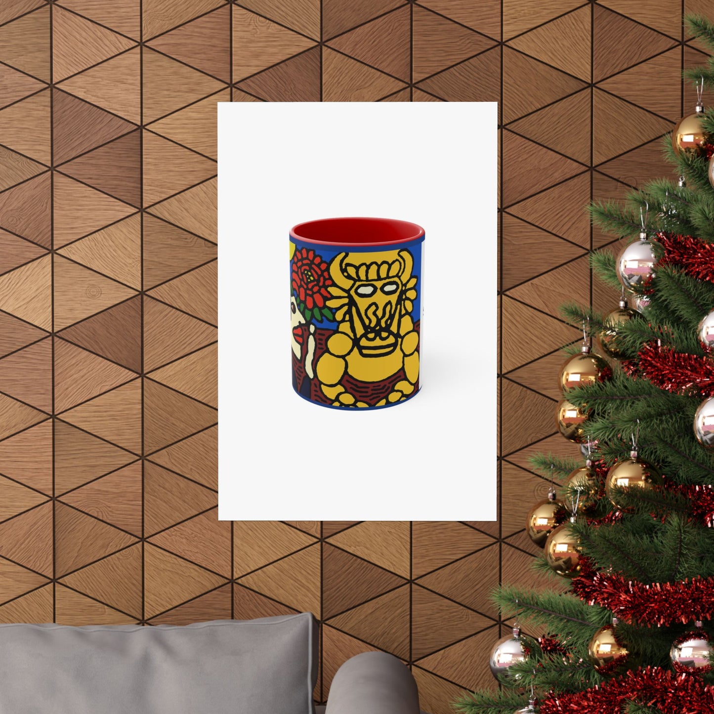 The warrior hailing the mighty golden dragon Matte Poster Vertical (Large)