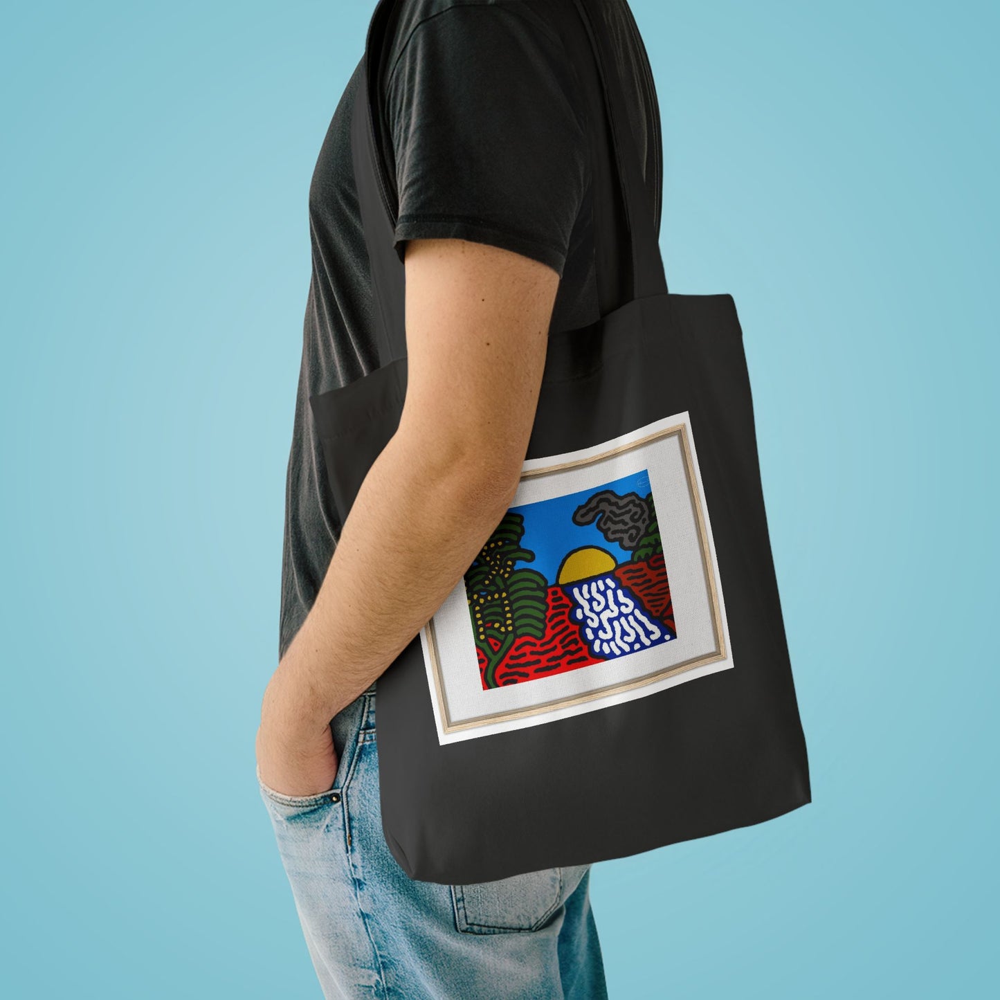 The river that joins the Australian wattle and Lebanese cedar tree in friendship Classic Tote Bag