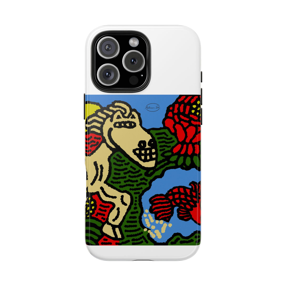 Galloping carefree through life Tough Phone Case
