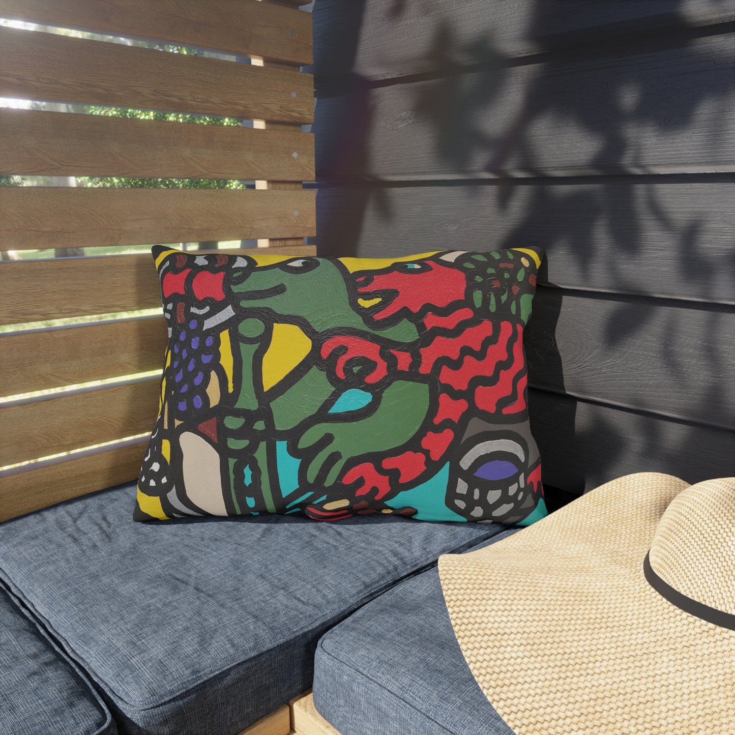 Enjoying our companionship — Outdoor Pillow