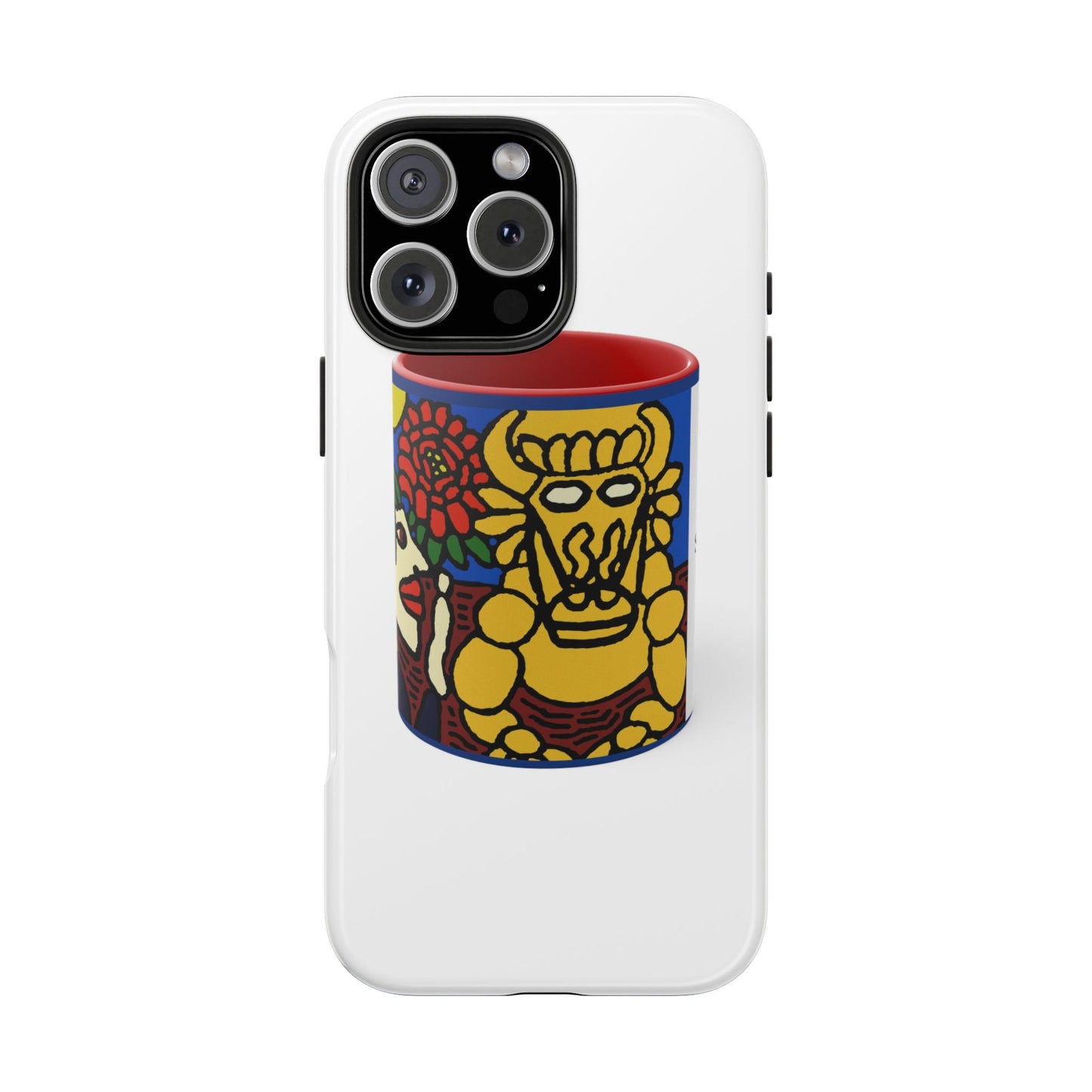 The warrior hailing the mighty golden dragon Tough Phone Case