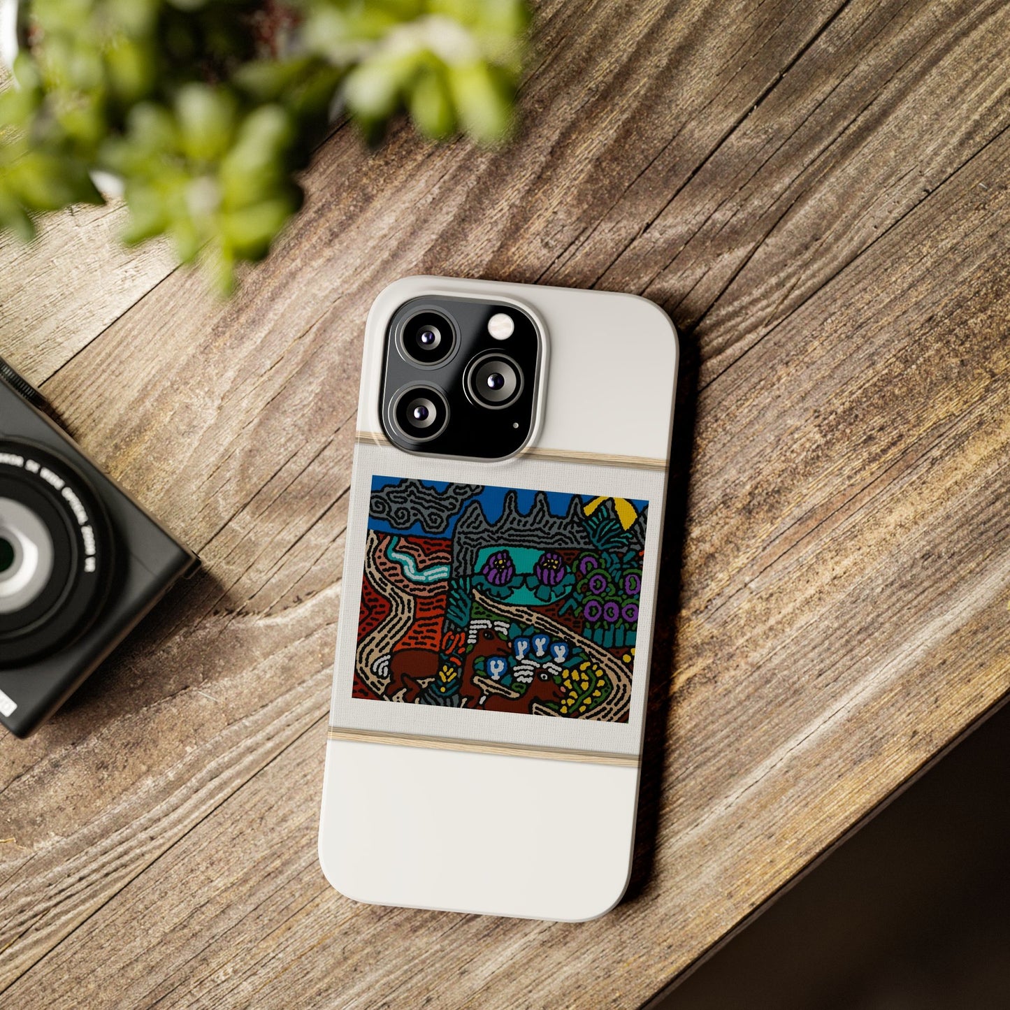 Road to a Sanctuary and Oasis Slim Phone Case