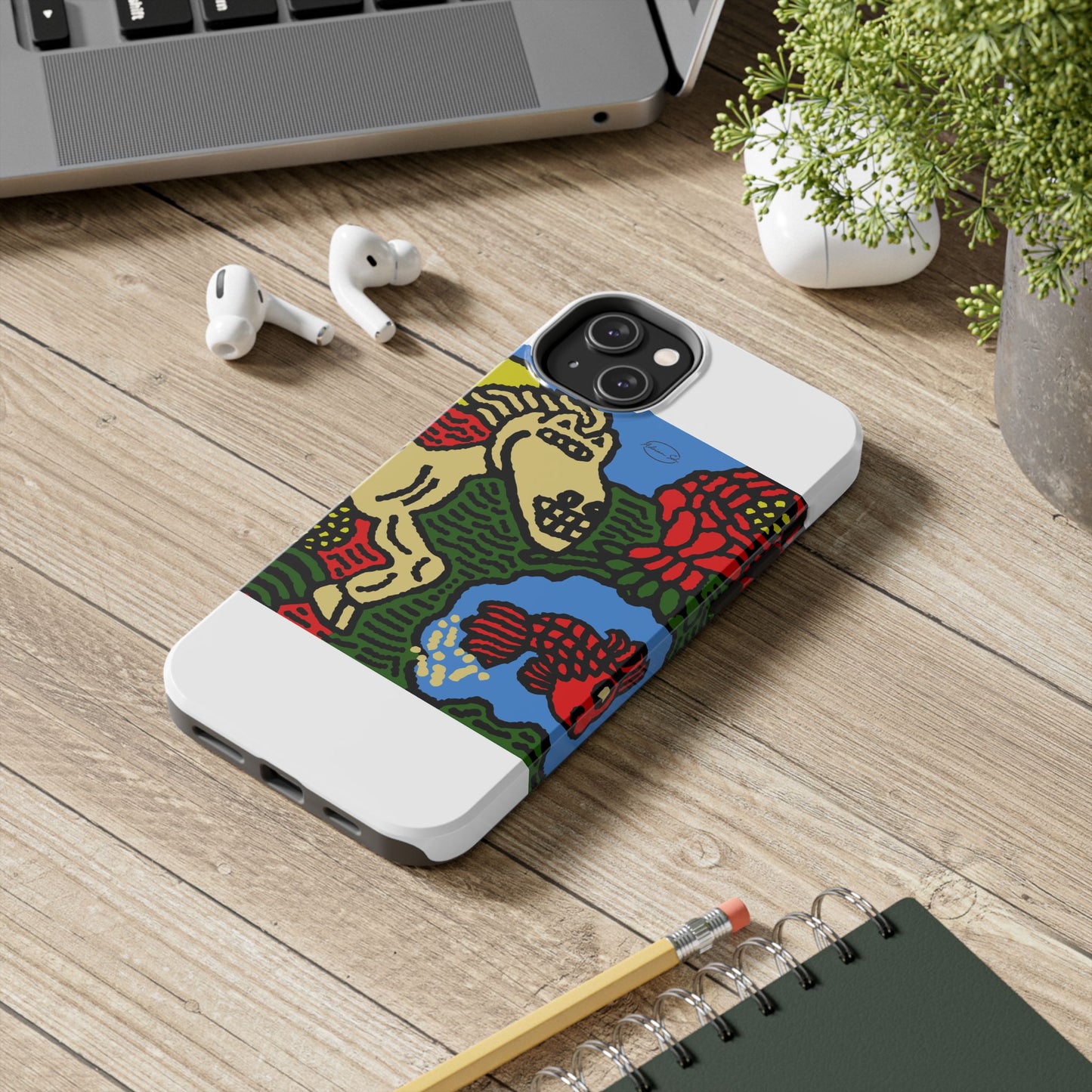 Galloping carefree through life Tough Phone Case