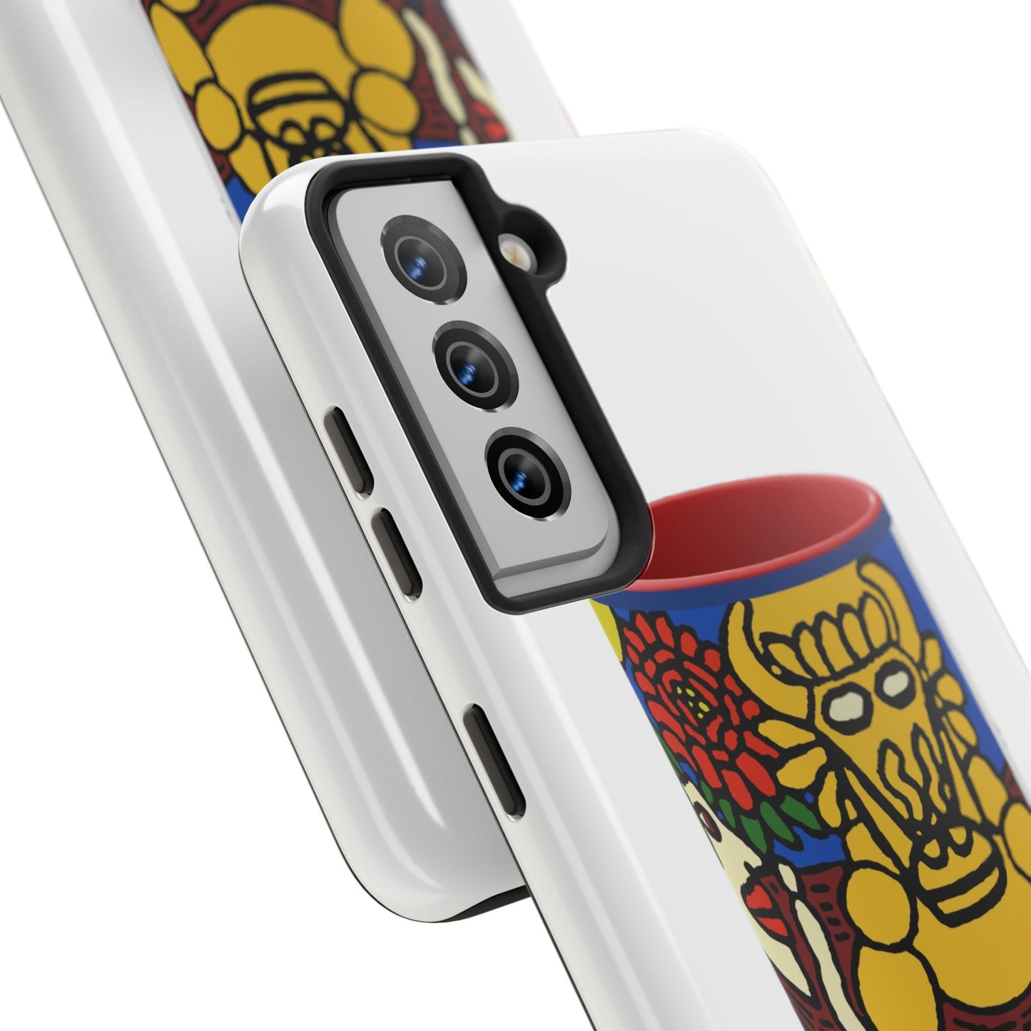 The warrior hailing the mighty golden dragon Tough Phone Case