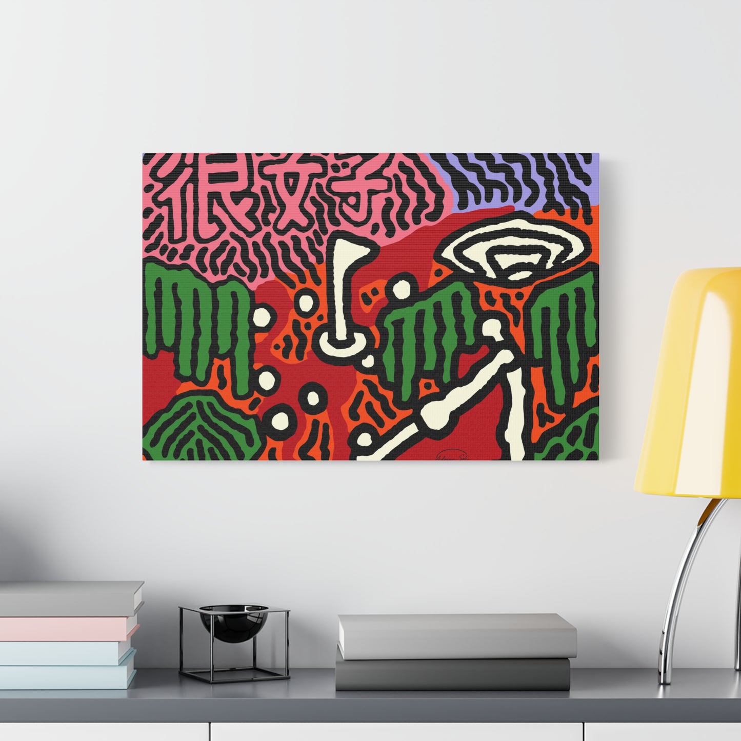 Hitting holes in one throughout life Canvas (Large)
