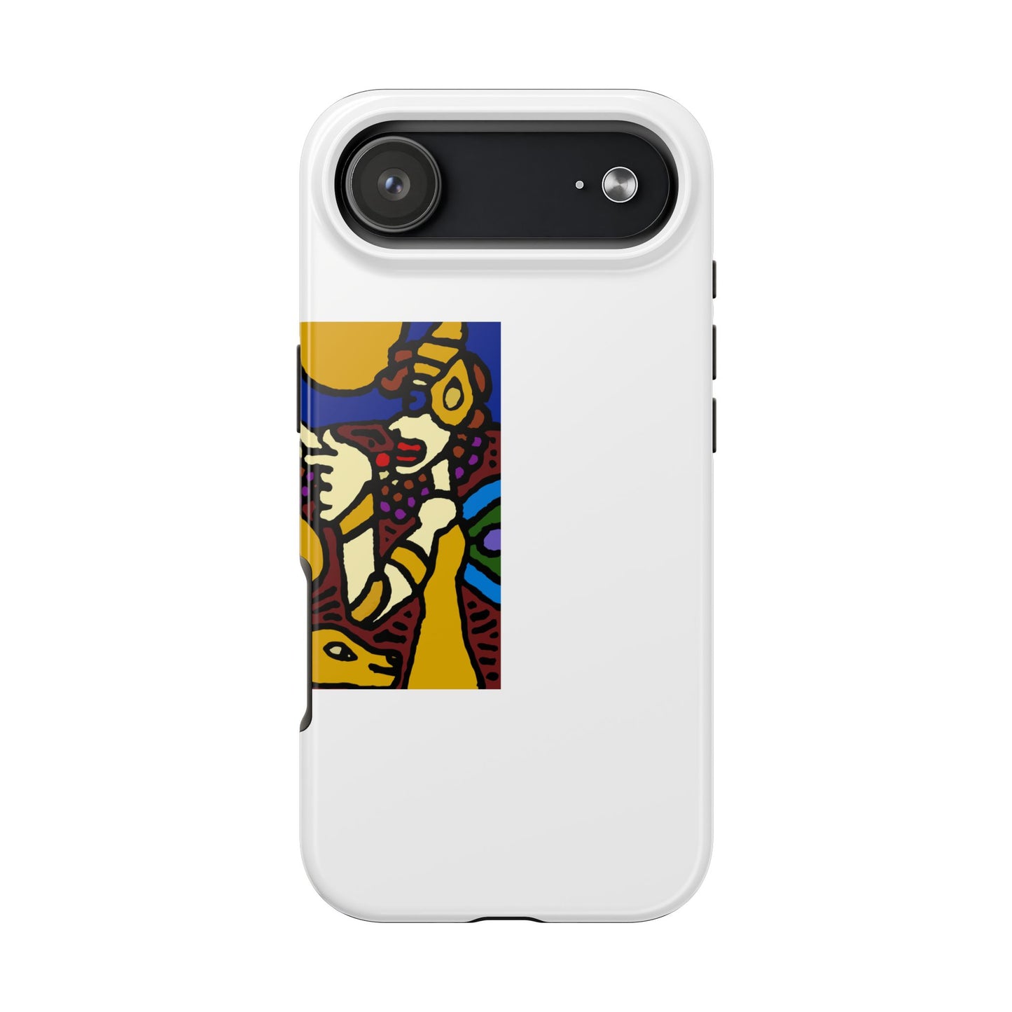 The golden snake being blessed by the fairy Tough Phone Case