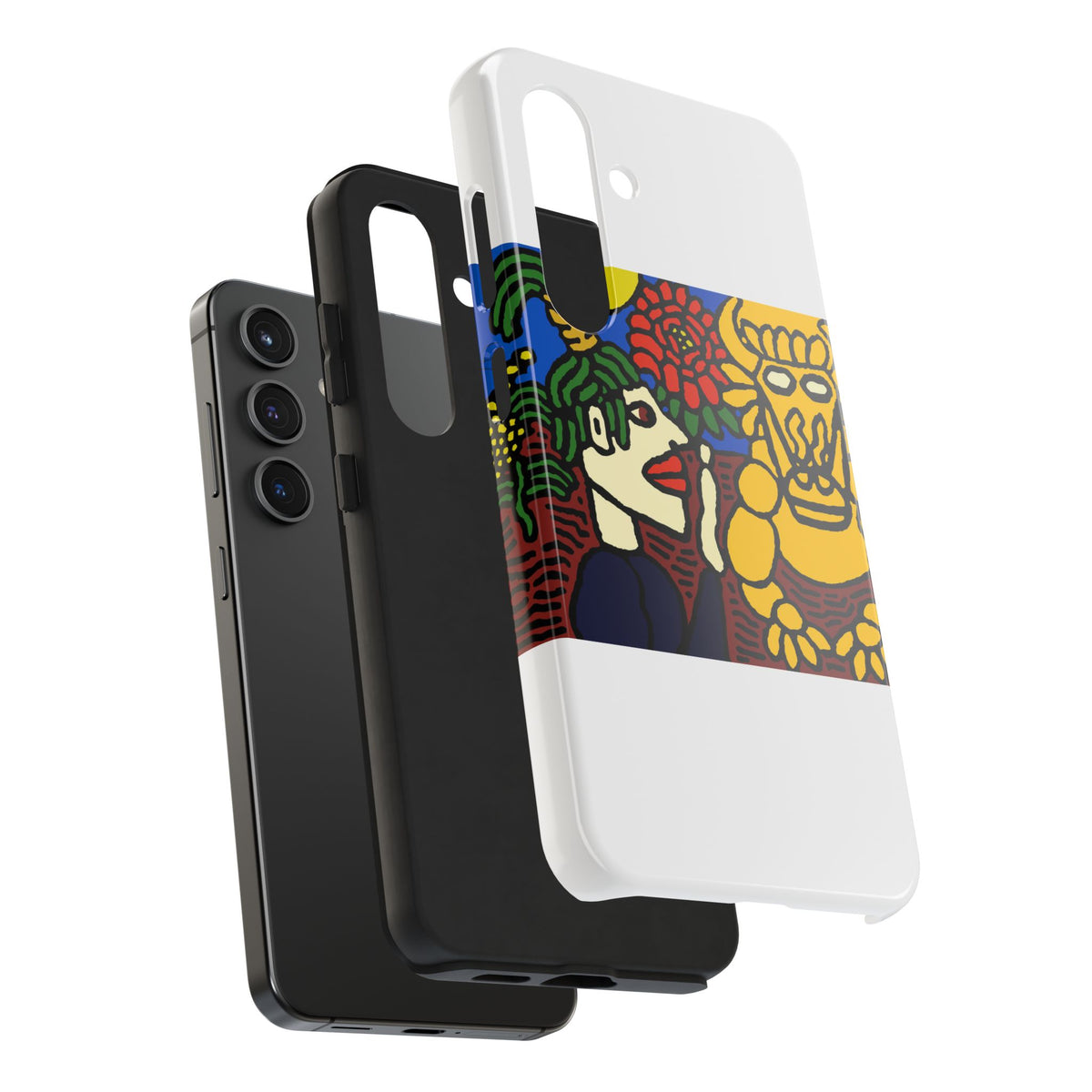 The warrior hailing the mighty golden dragon Tough Phone Case