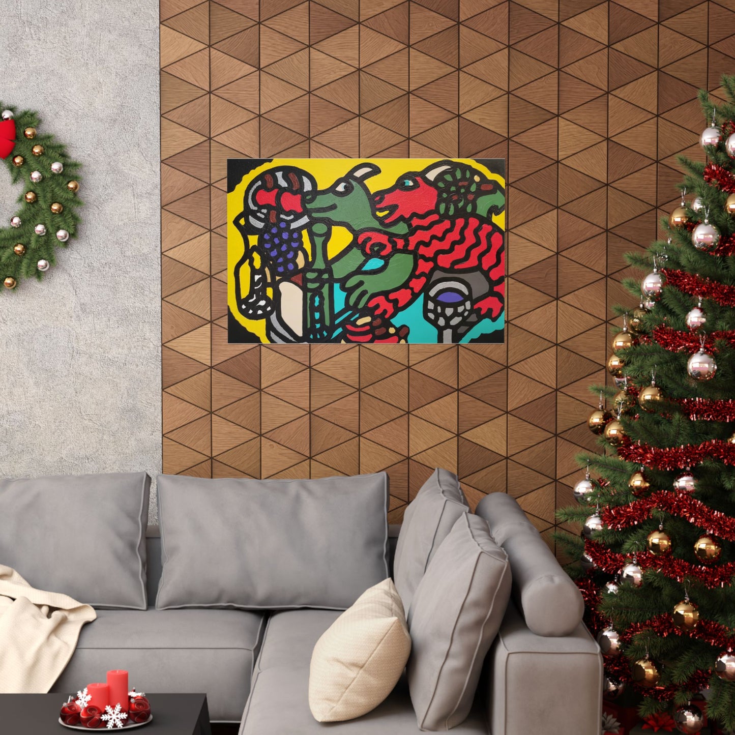Enjoying our companionship Matte Poster Horizontal (Large)