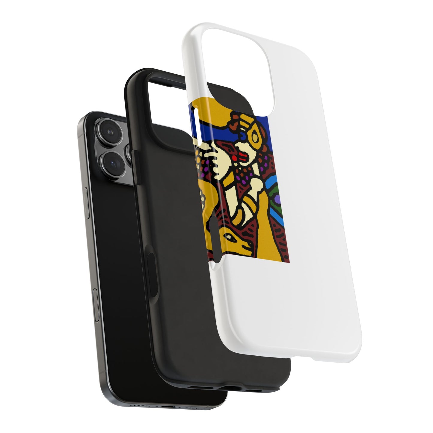 The golden snake being blessed by the fairy Tough Phone Case