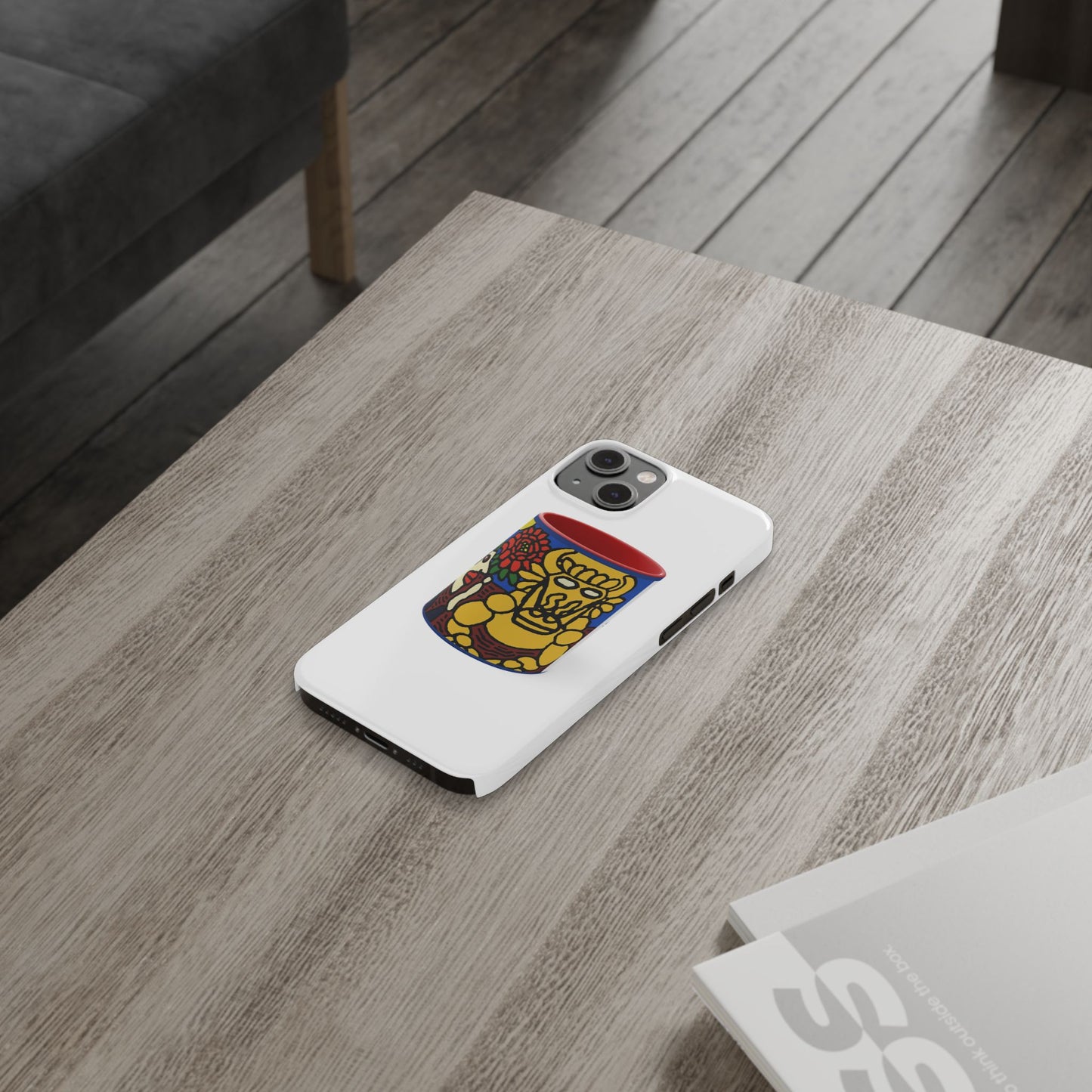 The warrior hailing the mighty golden dragon Slim Phone Case