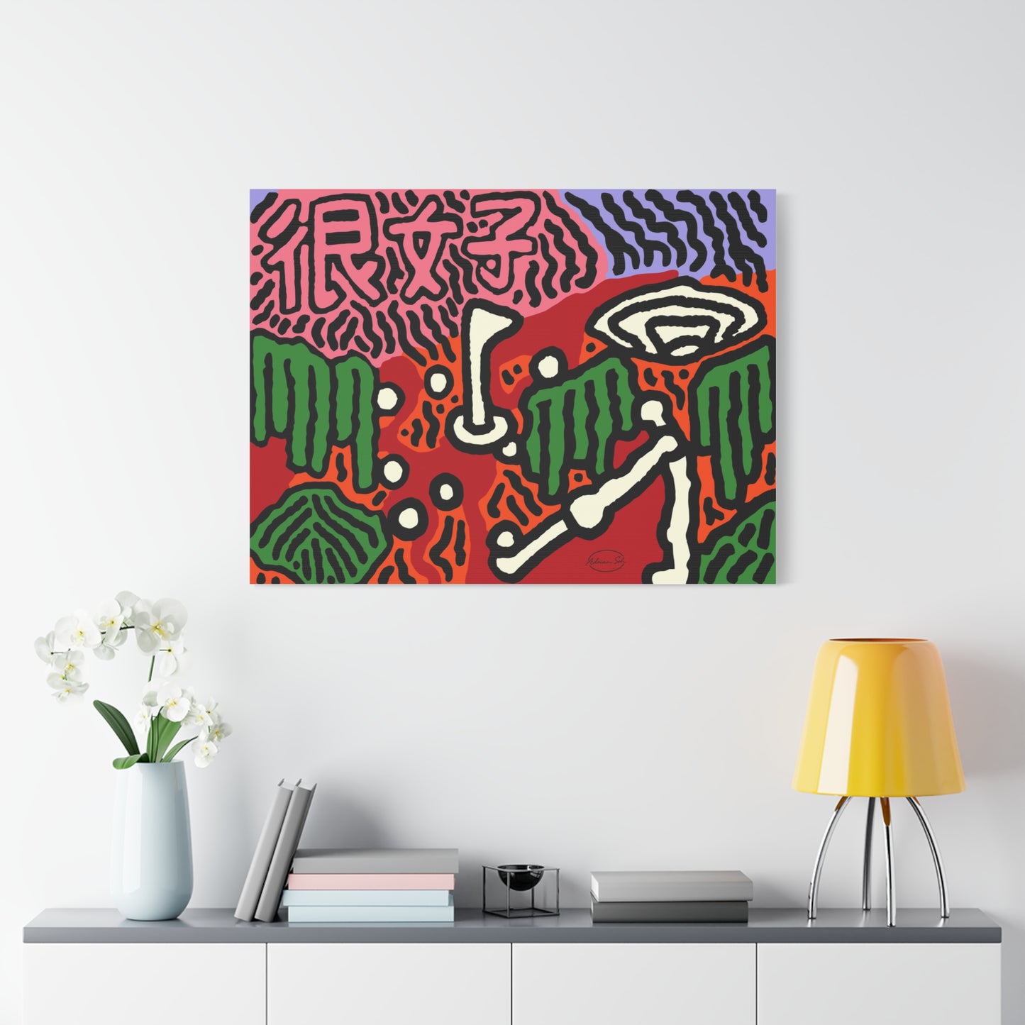 Hitting holes in one throughout life Canvas (Small)