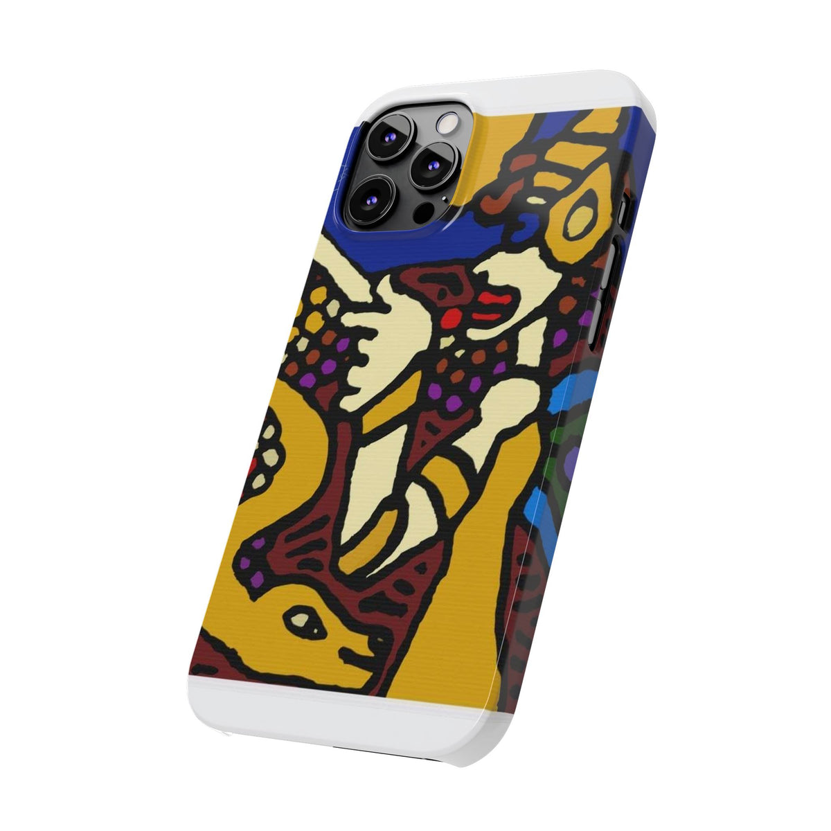 The golden snake being blessed by the fairy Slim Phone Case