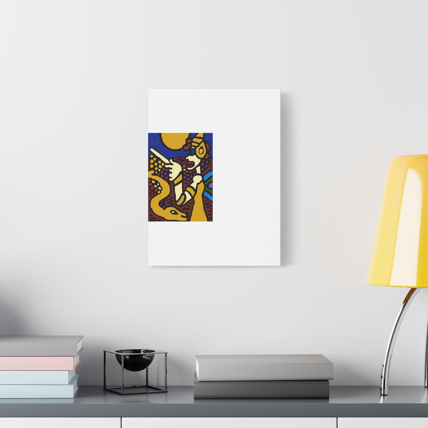 The golden snake being blessed by the fairy Canvas (Small)