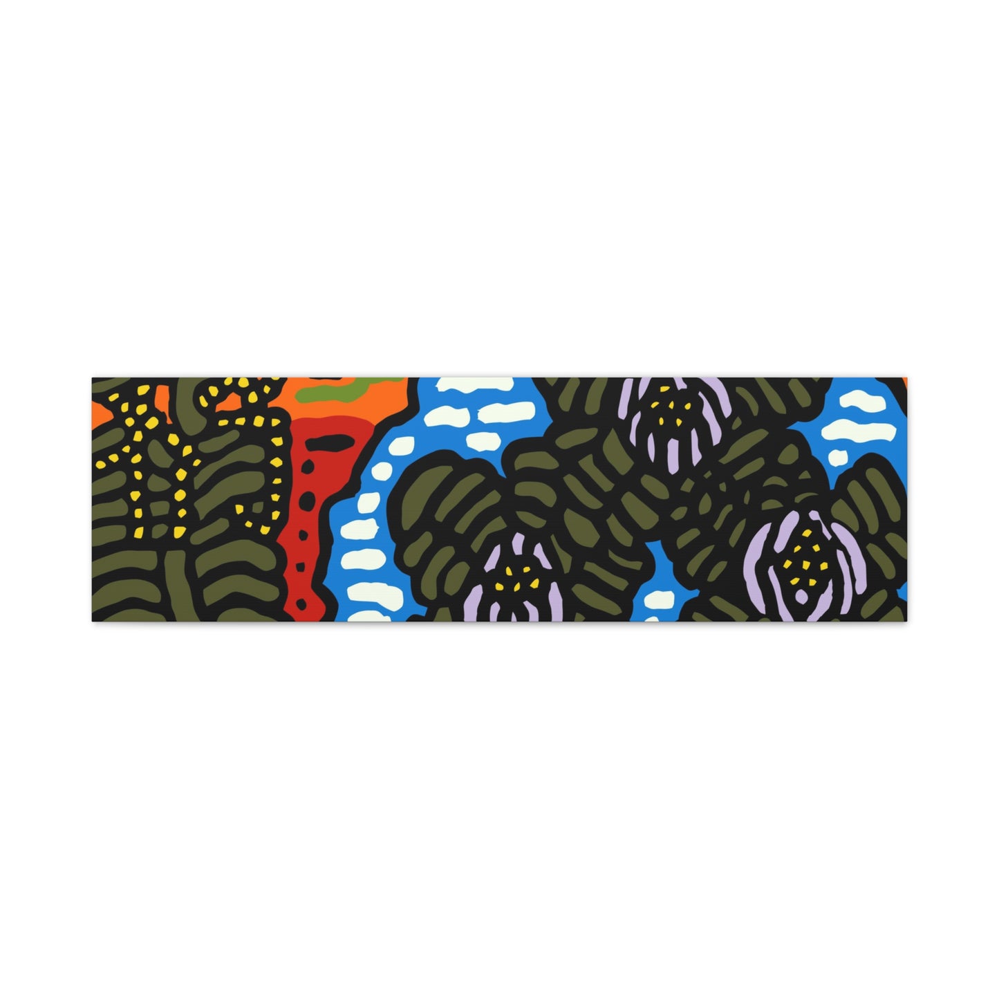 The Sri Lankan water lilies meets the Australian wattle Canvas (Large)
