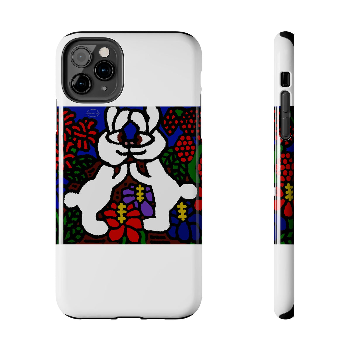 Bunnies in love Tough Phone Case