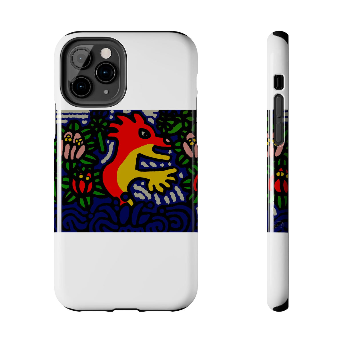 Breaking through the surface of a lotus pond Tough Phone Case