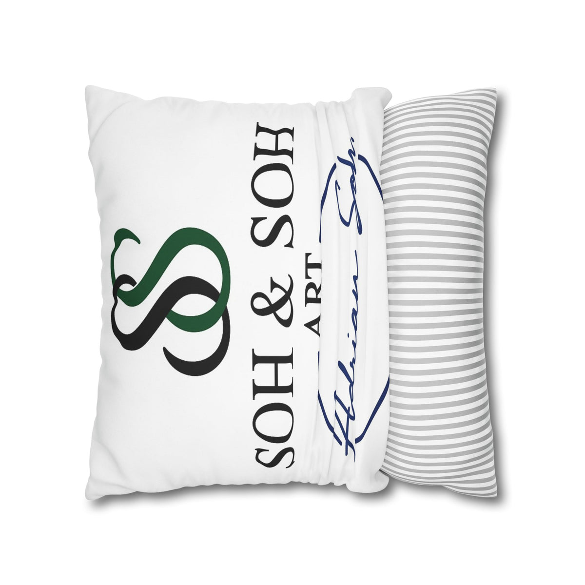 Colorful Folk Art Fox Throw Pillowcase — Square Poly Canvas Decorative Pillow Cover - Breaking through the surface of a lotus pond.