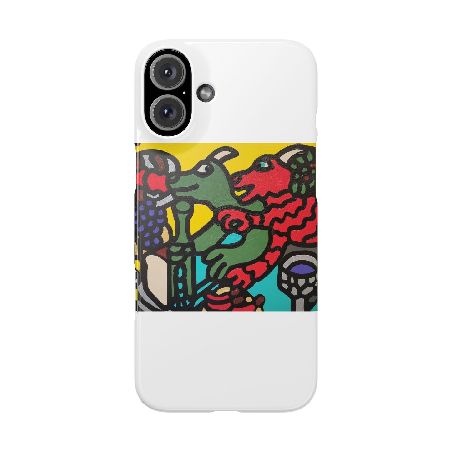 Enjoying our companionship Slim Phone Case