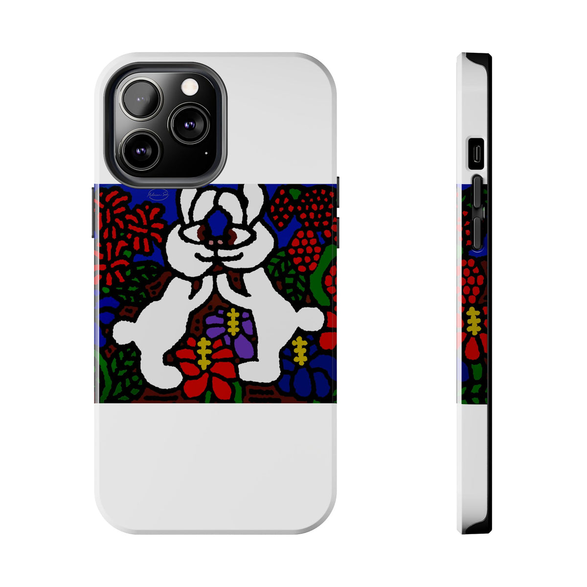 Bunnies in love Tough Phone Case