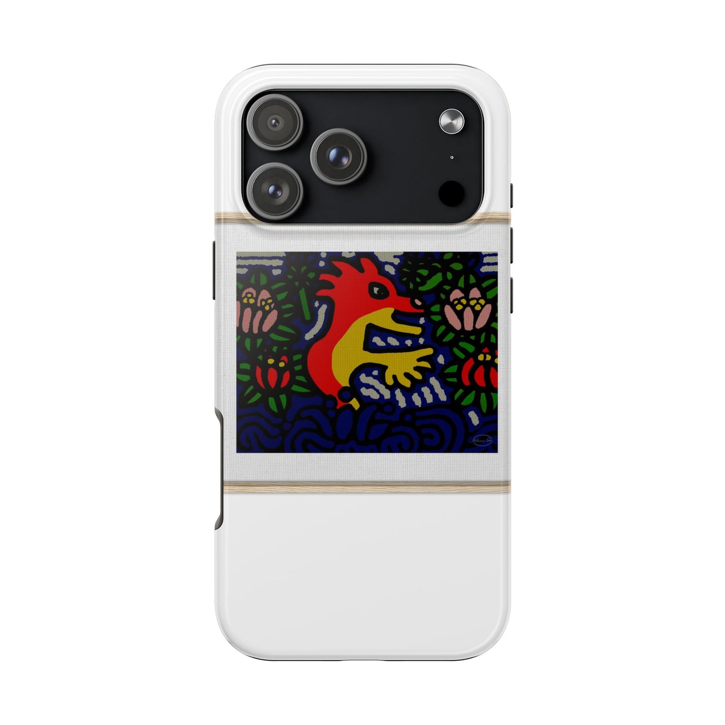 Breaking through the surface of a lotus pond Tough Phone Case