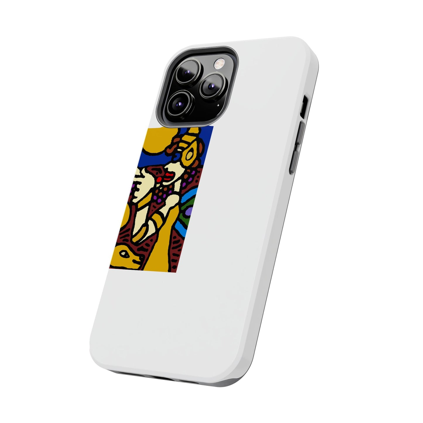 The golden snake being blessed by the fairy Tough Phone Case