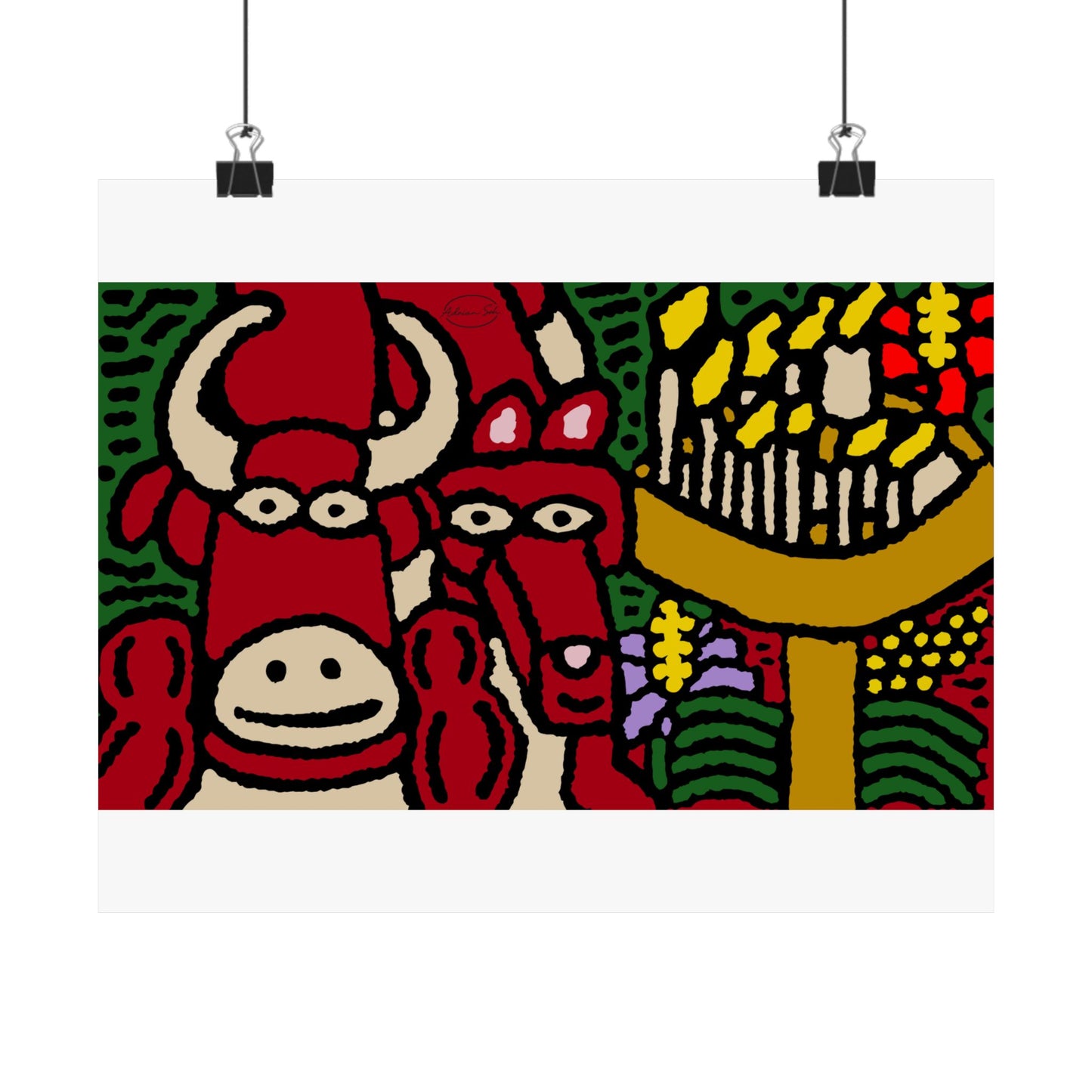 Going blessed by light together Matte Poster Horizontal (Small)