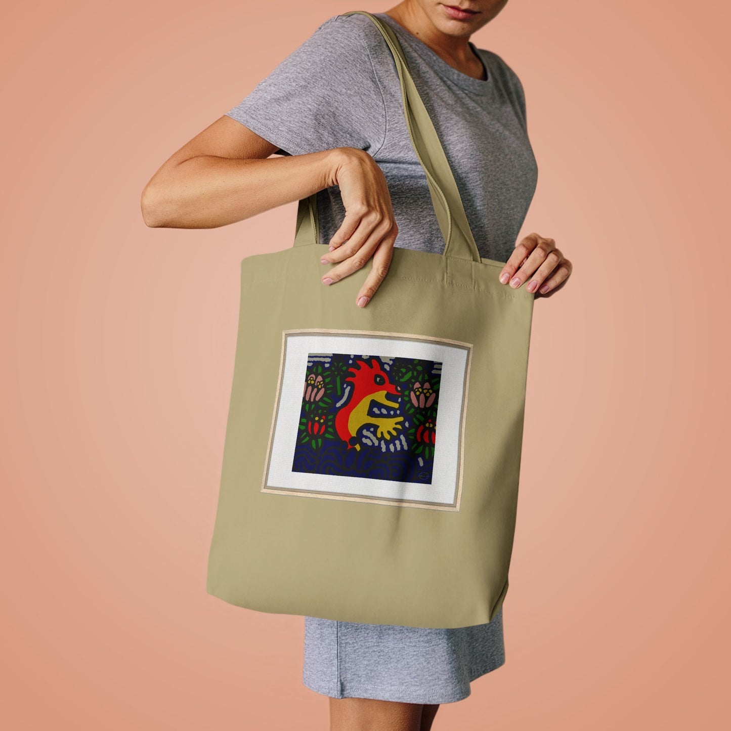 Breaking through the surface of a lotus pond Classic Tote Bag