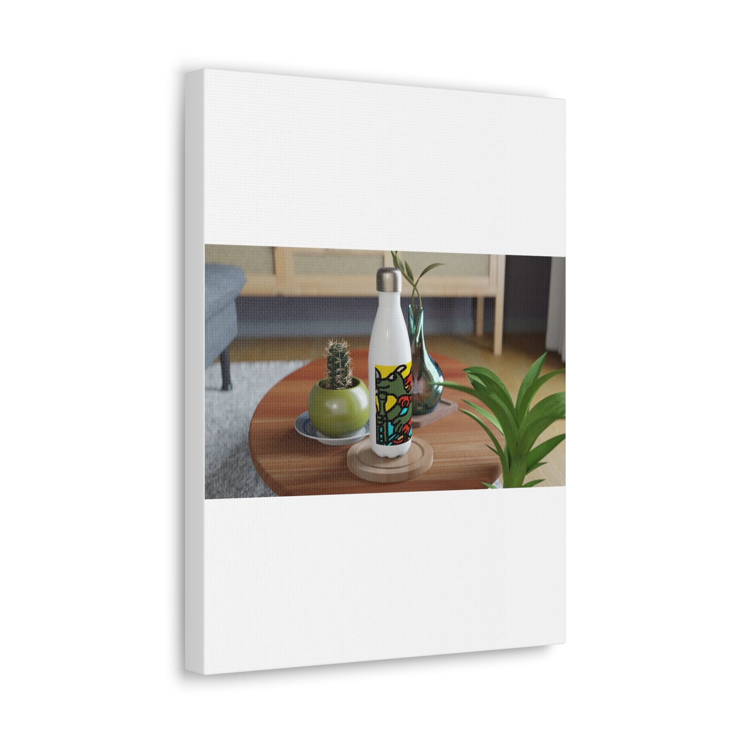 Two dragons enjoying a feast together Canvas (Small)