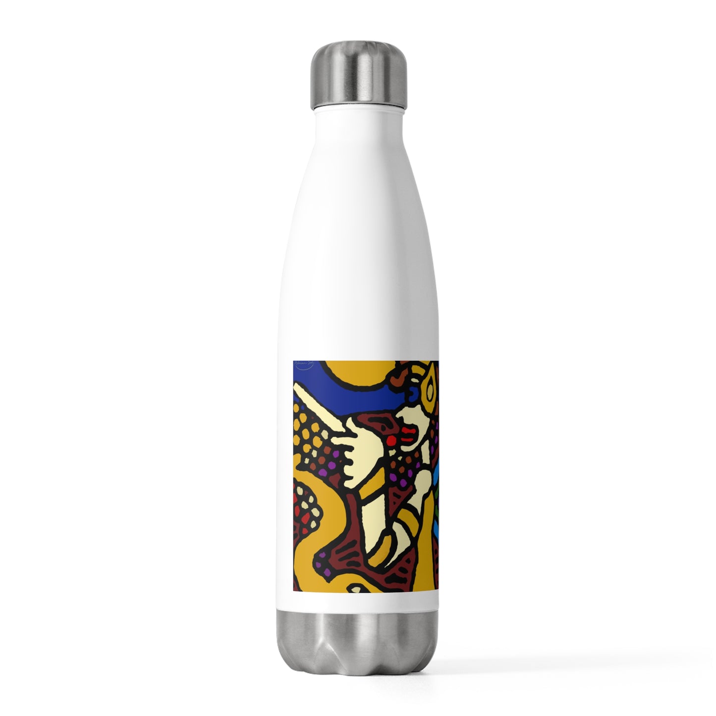 The golden snake being blessed by the fairy Stainless Steel Water Bottle