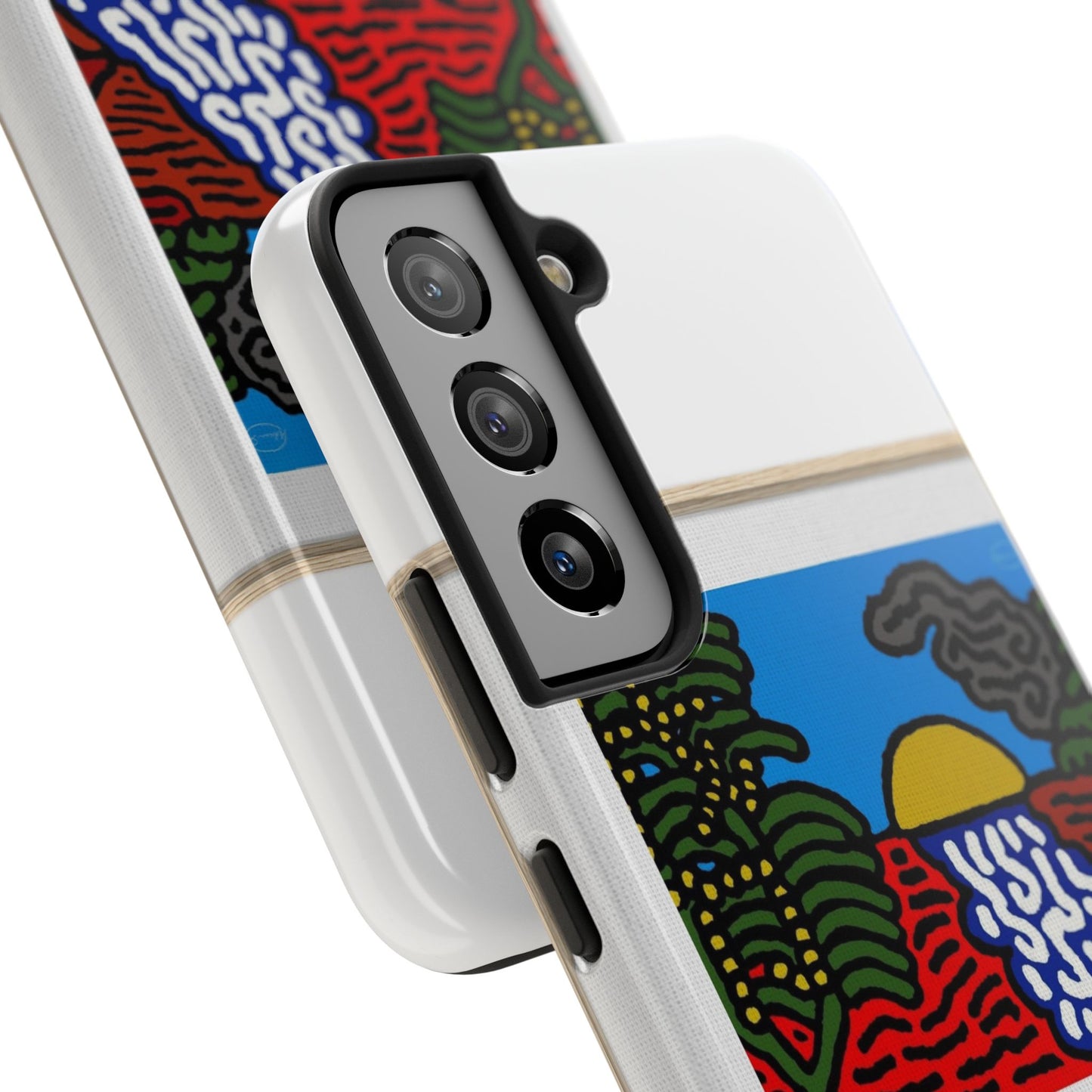 The river that joins the Australian wattle and Lebanese cedar tree in friendship Tough Phone Case
