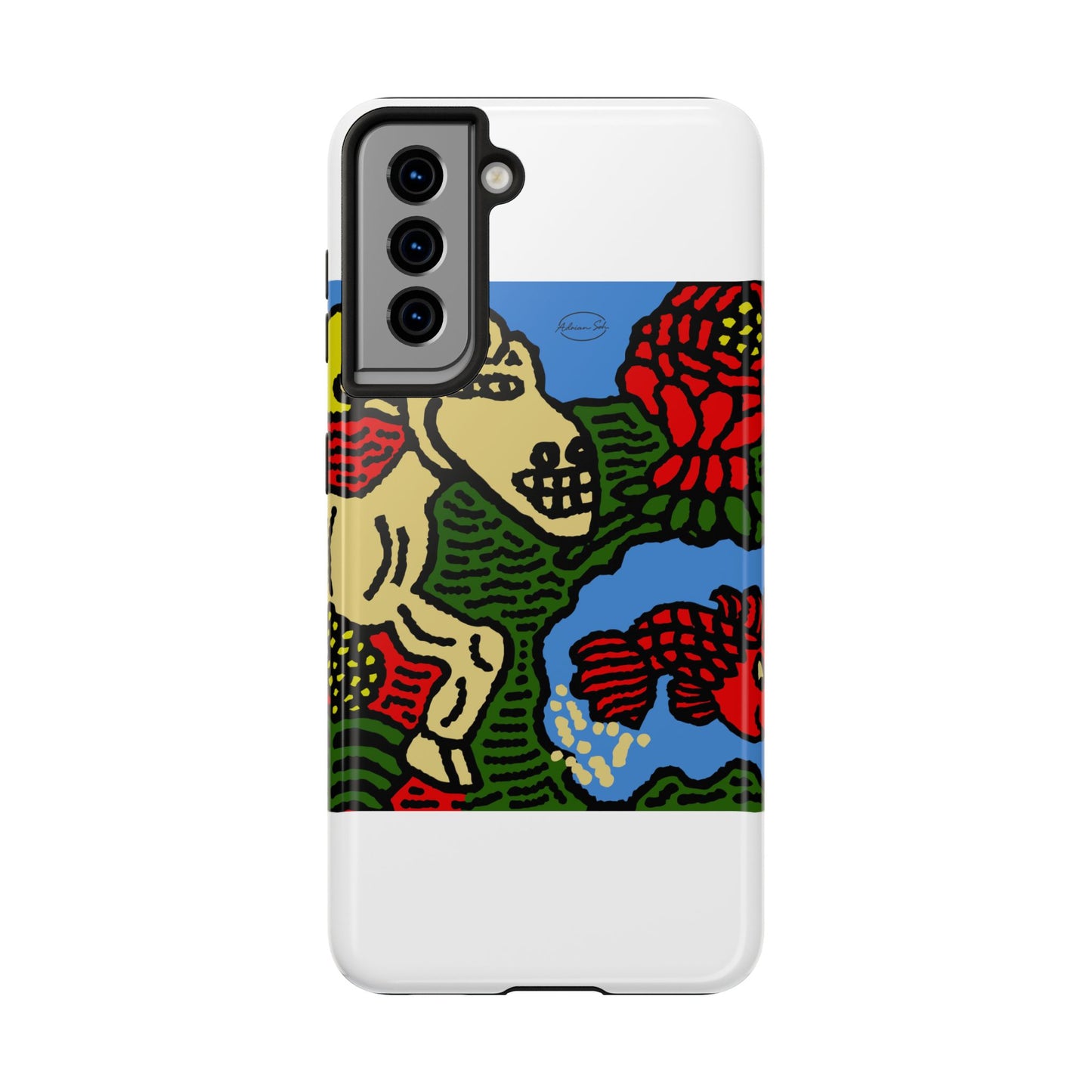 Galloping carefree through life Tough Phone Case